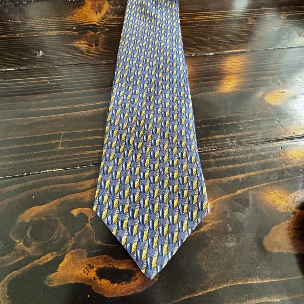 Lot of 5 100% Silk Name Brand‎ Ties Assorted Colors Geometric Abstract